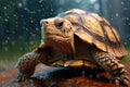 a turtle on a rock Royalty Free Stock Photo