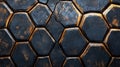 Turtle shell texture with copy space. Close-up turtle pattern. Reptile shell design. Detailed turtle shell close-up. Royalty Free Stock Photo