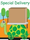 Turtle Slow Super Delivery Royalty Free Stock Photo