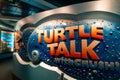 Turtle talk with Crush at the Living Seas Pavilion at EPCOT Royalty Free Stock Photo