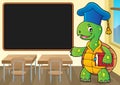 Turtle teacher theme image 2 Royalty Free Stock Photo