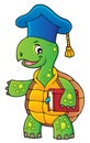 Turtle teacher theme image 1 Royalty Free Stock Photo