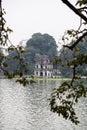 The Turtle Tower Thap Rua on Hoan Kiem Lake Sword Lake Hanoi, Vietnam