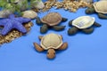 The turtles dolls, made of cloth Royalty Free Stock Photo