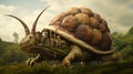 Giant Tiger Land Snail: Baroque Sci-fi Dream With Majestic Elephants