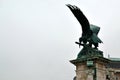 turul bird statue in Royal Castle in Budapest