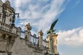 Turul eagle near Buda Palace entrance gate. Budapest, Hungary Royalty Free Stock Photo