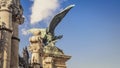 Turul Eagle Statue at main gate of Buda Castle in Budapest, Hungary Royalty Free Stock Photo