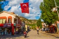 TURUNCH, MARMARIS, TURKEY: Traditional tourist street in the center of Turunch.