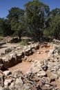 Tusayan ruins at Grand Canyon Royalty Free Stock Photo