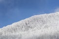 Tuscan Apennines covered with snow covered