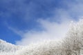 Tuscan Apennines covered with snow covered Royalty Free Stock Photo