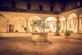 Tuscan backyard in Pienza, Italy Royalty Free Stock Photo