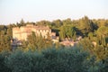 Tuscan castle on the hill