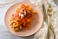 Tuscan Chicken Mac Cheese Royalty Free Stock Photo
