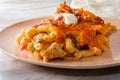Tuscan Chicken Mac Cheese Royalty Free Stock Photo
