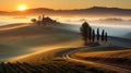 Captivating Tuscany Sunrise: Opacity, Translucency, And Fine Details