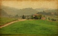 Tuscan farm, Italy.