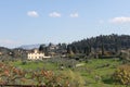 Tuscan Hill from Boboli Garden in Florence