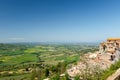 View of the Tuscany farms from Pienza Royalty Free Stock Photo