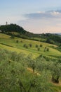 Tuscan Hills near Tavarnelle Royalty Free Stock Photo