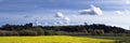 Tuscan panorama in summer Royalty Free Stock Photo