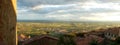 Tuscan Panorama at Sunset Royalty Free Stock Photo