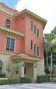 Tuscan Pink Office Building in Naples Florida Royalty Free Stock Photo