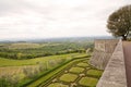 Tuscan vineyards from Castello di Brolio, Tuscany, Italy Royalty Free Stock Photo