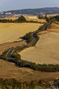 Tuscan Winding Roads Royalty Free Stock Photo