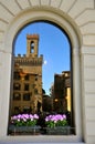 Tuscan window in Florence, Italy Royalty Free Stock Photo