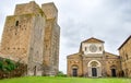 Tuscania church towers - Viterbo - travel italy Royalty Free Stock Photo