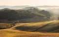 Tuscany countryside panorama in the morning. Italy Royalty Free Stock Photo