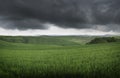 Tuscany, Crete Senesi rural sunset landscape Royalty Free Stock Photo