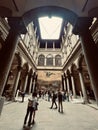 Tuscany, Florence, courtyard of Palazzo Strozzi