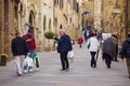 Street old town San Gimignano Royalty Free Stock Photo