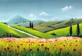 Tuscany landscape