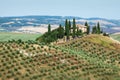 Tuscany landscape - belvedere Royalty Free Stock Photo