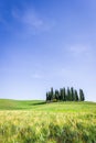 Tuscany, landscape and farmhouse Royalty Free Stock Photo