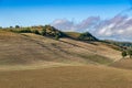 Tuscany landscape at gentle sunrise light. Italy, Europe Royalty Free Stock Photo