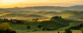 Tuscany - Landscape panorama, hills and meadow, Toscana - Italy Royalty Free Stock Photo