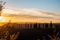 Tuscany Pienza Countryside at Sunset