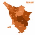 Tuscany regions map