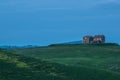 Tuscany rural landscaper path countryside italy green blue night