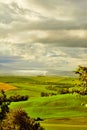 Tuscany, rural sunset landscape. Royalty Free Stock Photo