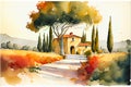 Tuscany scene lanscape