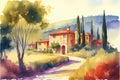 Tuscany scene lanscape