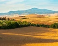 Tuscany sunrise countryside, Italy Royalty Free Stock Photo