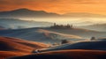 Tuscany Sunrise: A Graceful Curvature Defined By Line Aesthetics