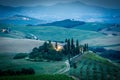 Tuscany after sunset, Italy